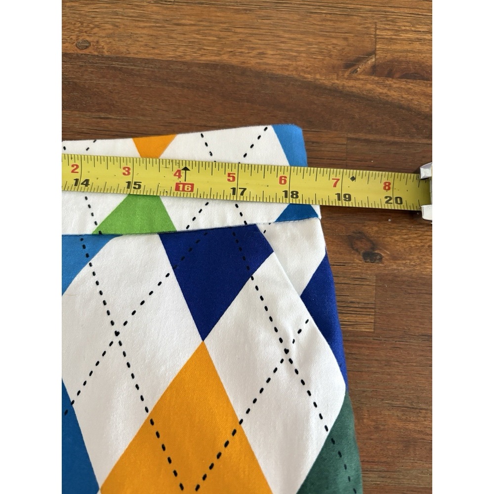 Royal and Awesome Womens Size 12 Golf Skort King of Diamonds Argyle Skirt - Picture 8 of 16